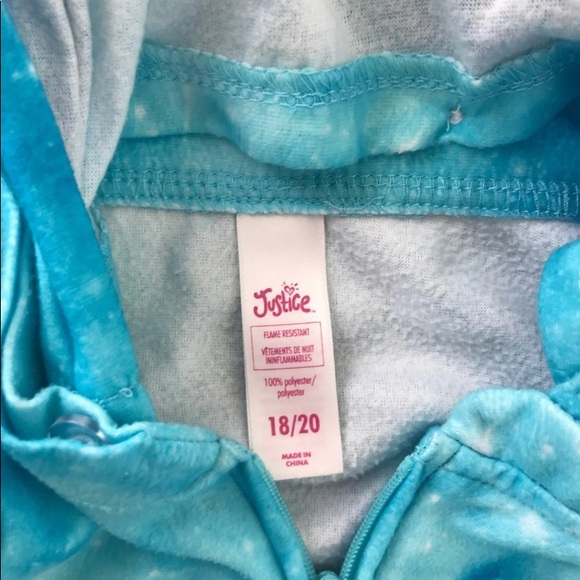 Justice onesie unicorn late girls size 18 - Picture 2 of 3